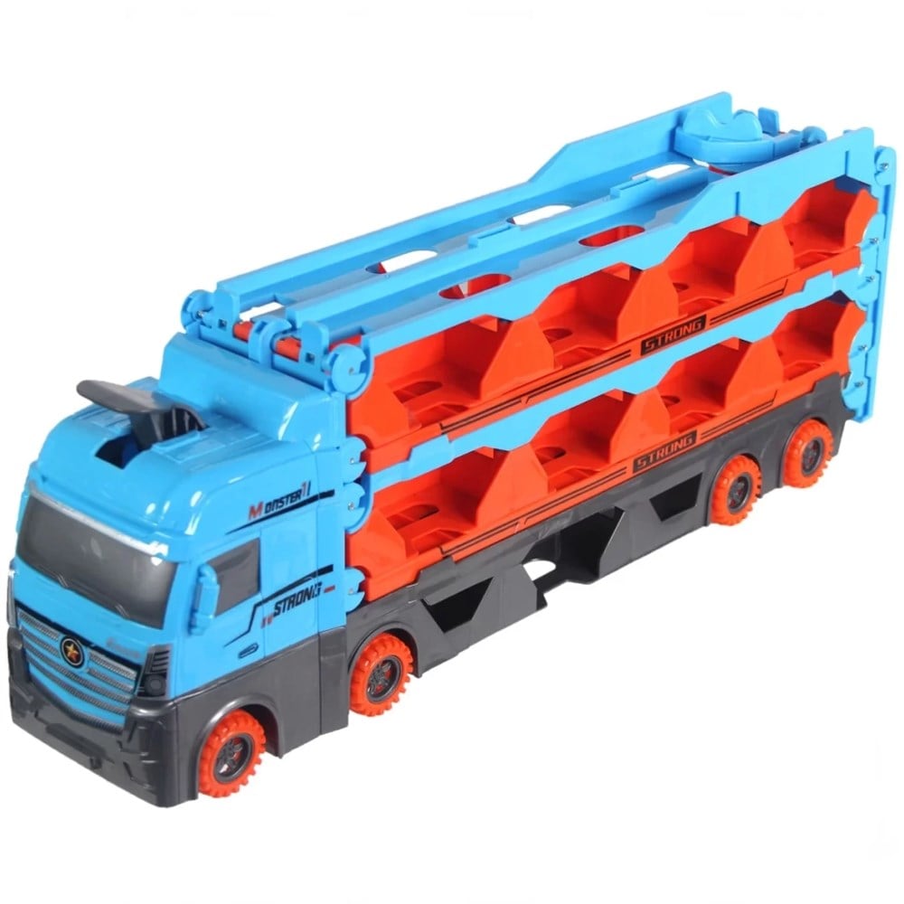 Prestij Yarış Pisti Özellikli Araç Taşıyıcı Oyuncak Tır Trucking