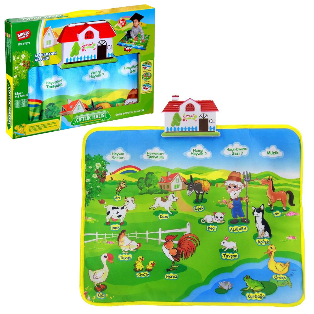 Birlik Toys Sesli Çiftlik Halısı İnteraktif Eğitici Oyuncak